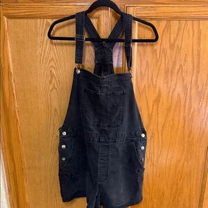 No Boundaries Black Denim Romper